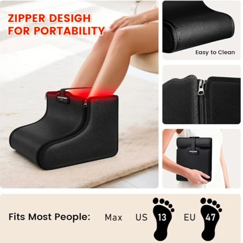 Viconor Red Light Therapy for Feet, Red Light Therapy Shoe Wraps for Feet. - Picture 4 of 10